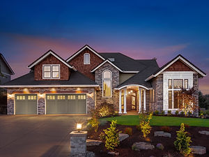 Chevron Bronze Design Garage Door