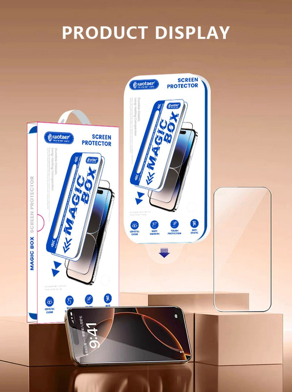 WOTAER GLASS SCREEN GUARD CLEAR