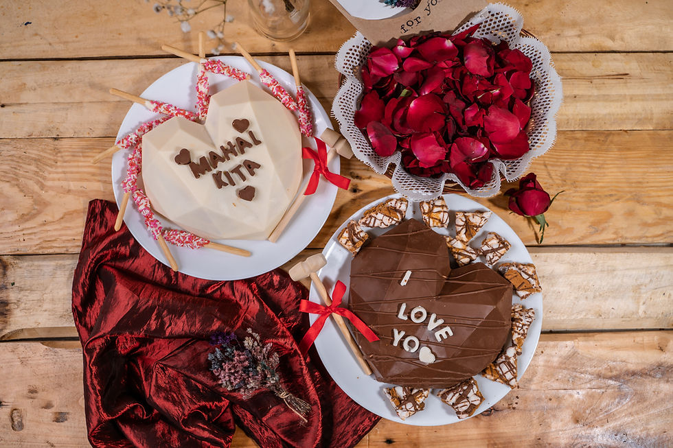 Arranged Food and Objects