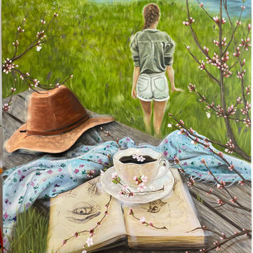 #Art #Painting #NatureArt #CreativeArt #HandmadeArt #ArtisticVision #Inspiration #ArtLover #OutdoorArt #RelaxingView #TeaTime #SketchBook #NatureSketch #FlowerArt #SummerVibes #ArtisticJourney #PeacefulMoment #ArtOfTheDay #DetailInArt #OriginalArt