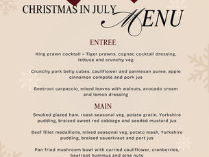Indulge in a Festive Three-Course Christmas Inspired Menu This July for Just $70