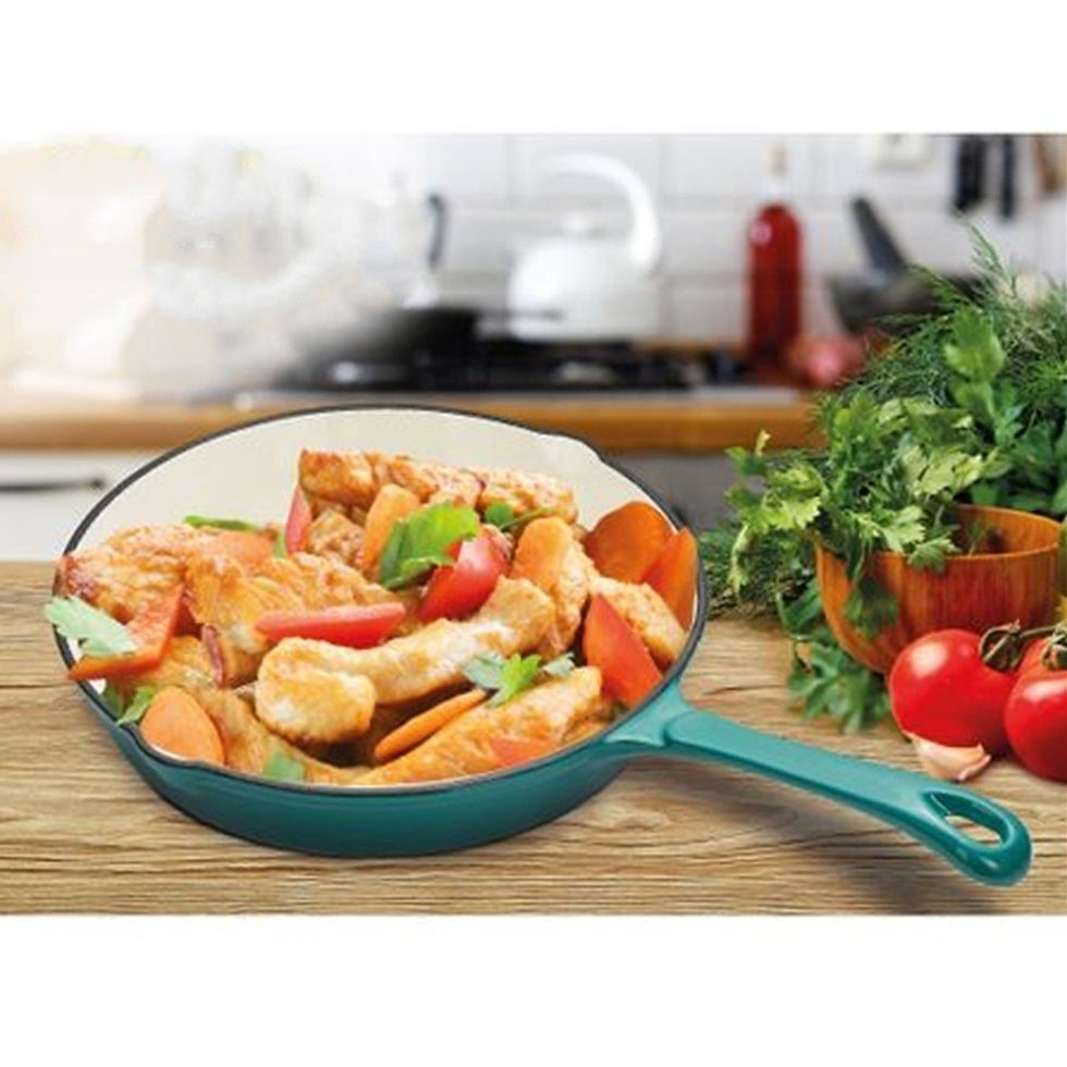Thumbnail: 25CM Cast Iron Skillet - Sea Salt