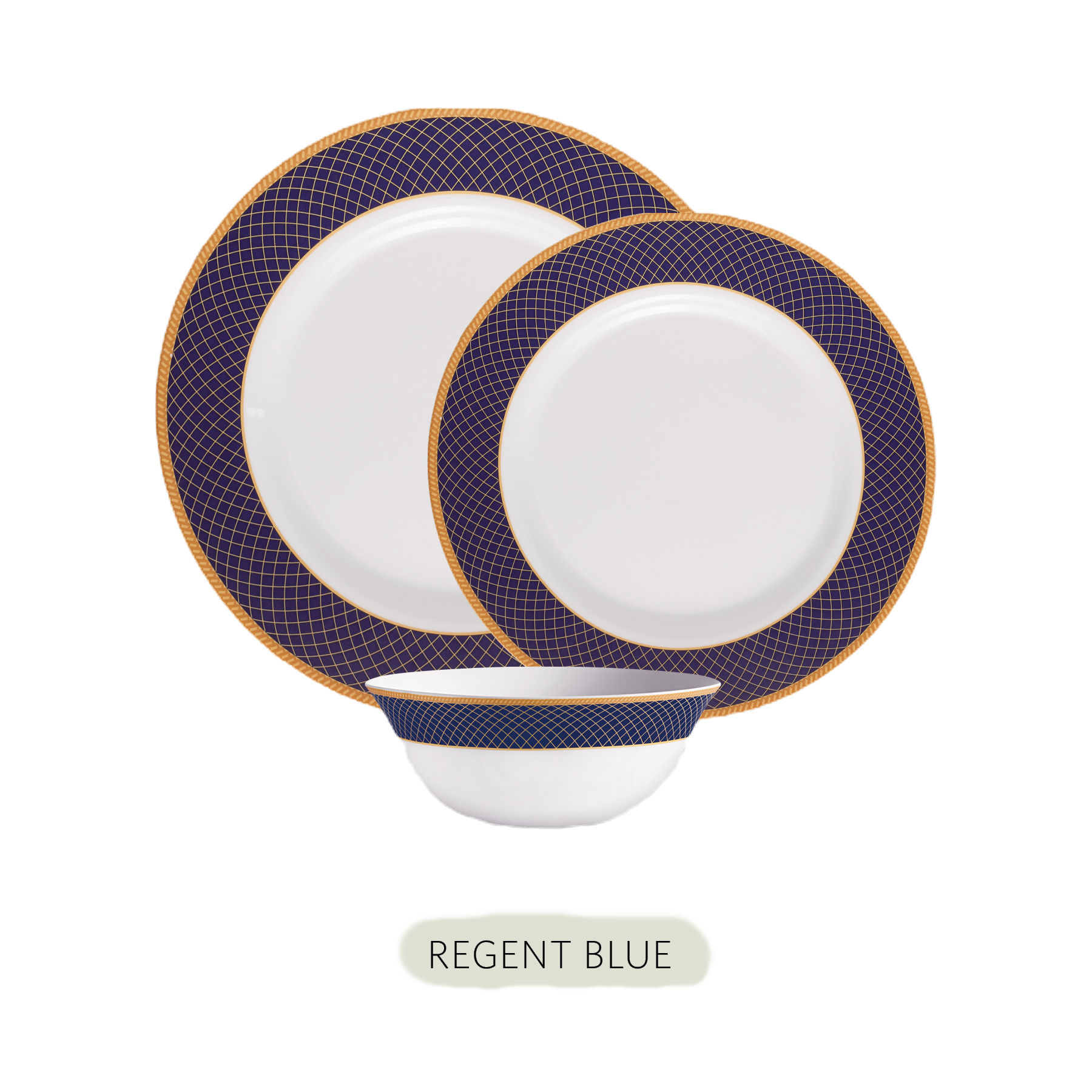 LA OPALA- REGENT BLUE SOVRANA DINNER SET 12PC