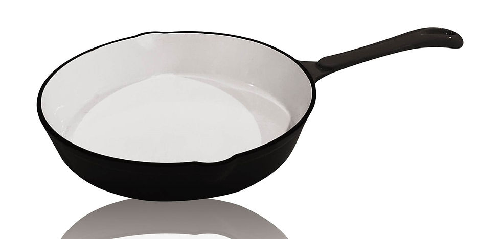 25CM Cast Iron Skillet - Black