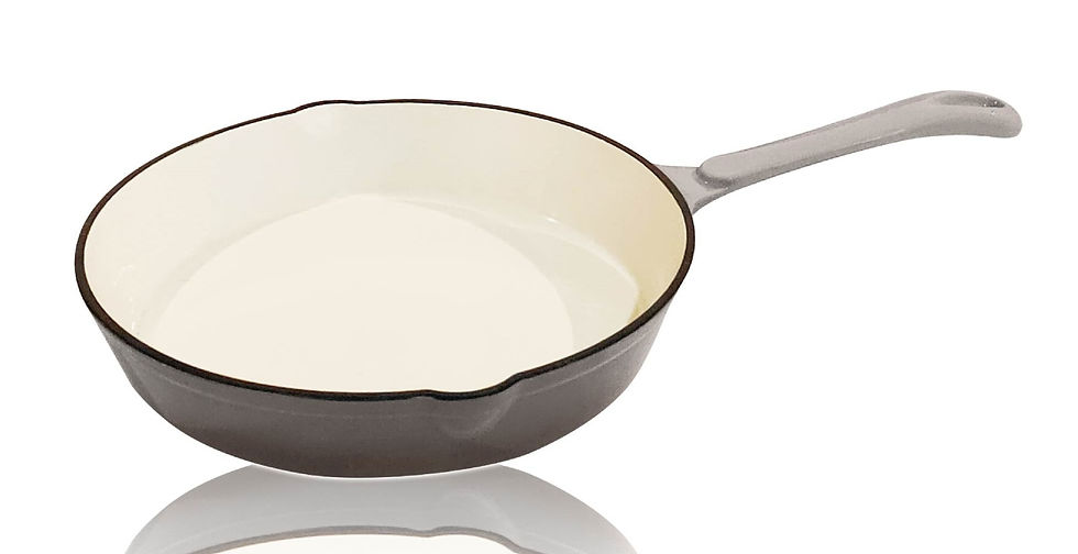 25CM Cast Iron Skillet - Grey