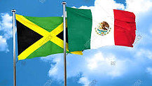 Jamaica and Mexico flags together