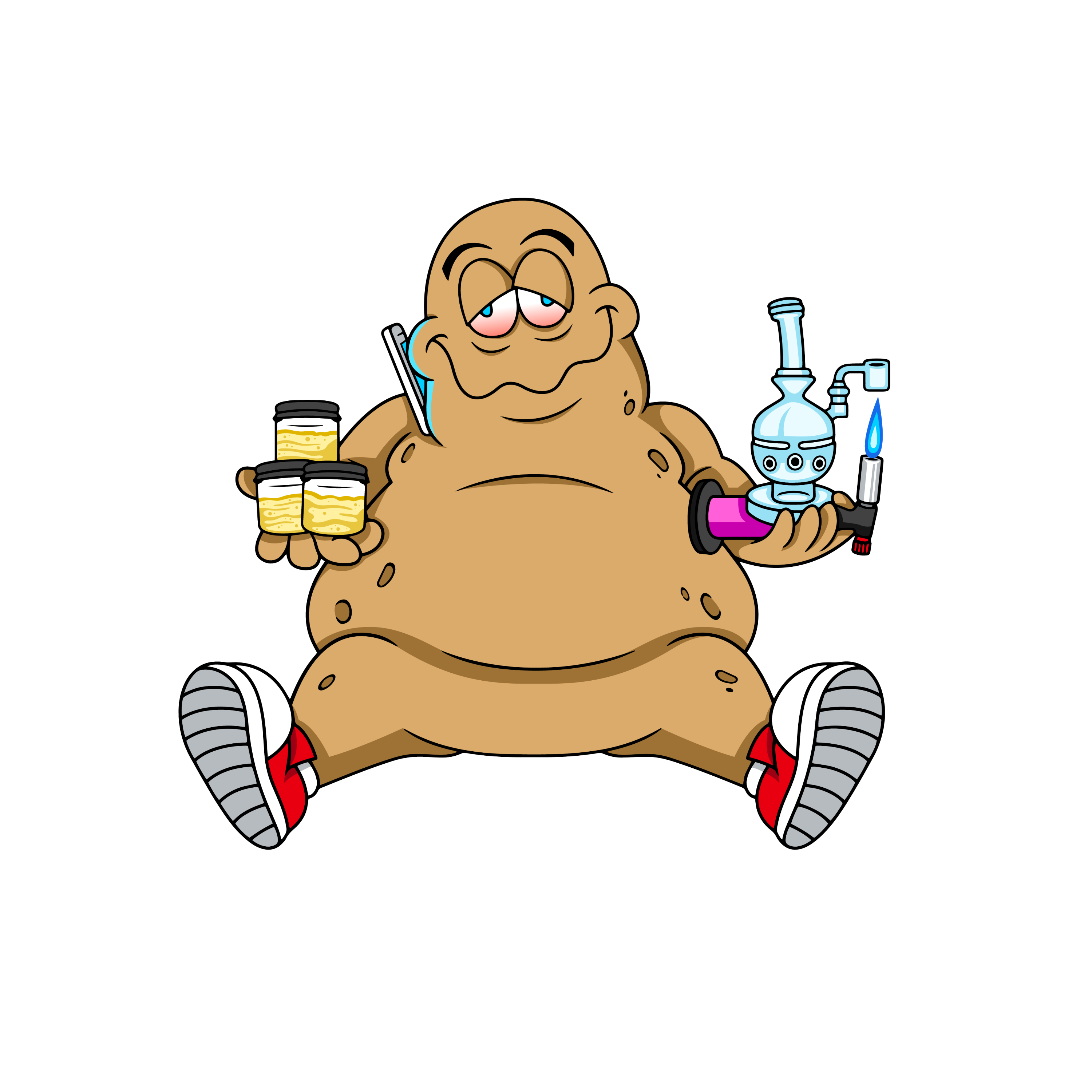 4" Potato Plug Die Cut Sticker (1)