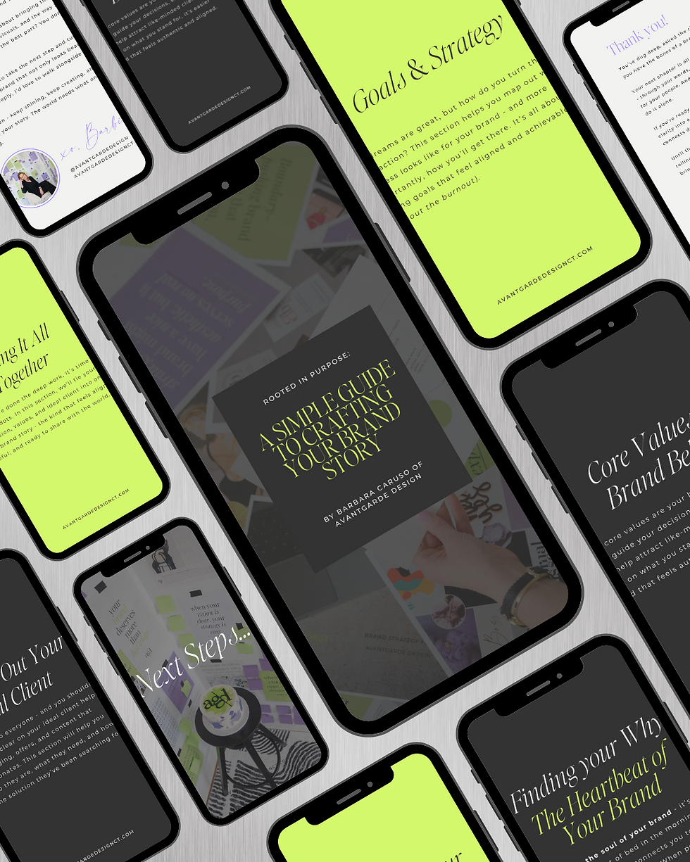Crafting your Brand Story Freebie Cell phone mock up