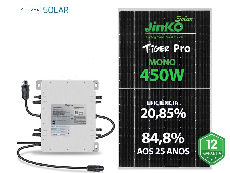 GERADOR DE ENERGIA SOLAR DEYE MICRO INVERSOR SEM ESTRUTURA