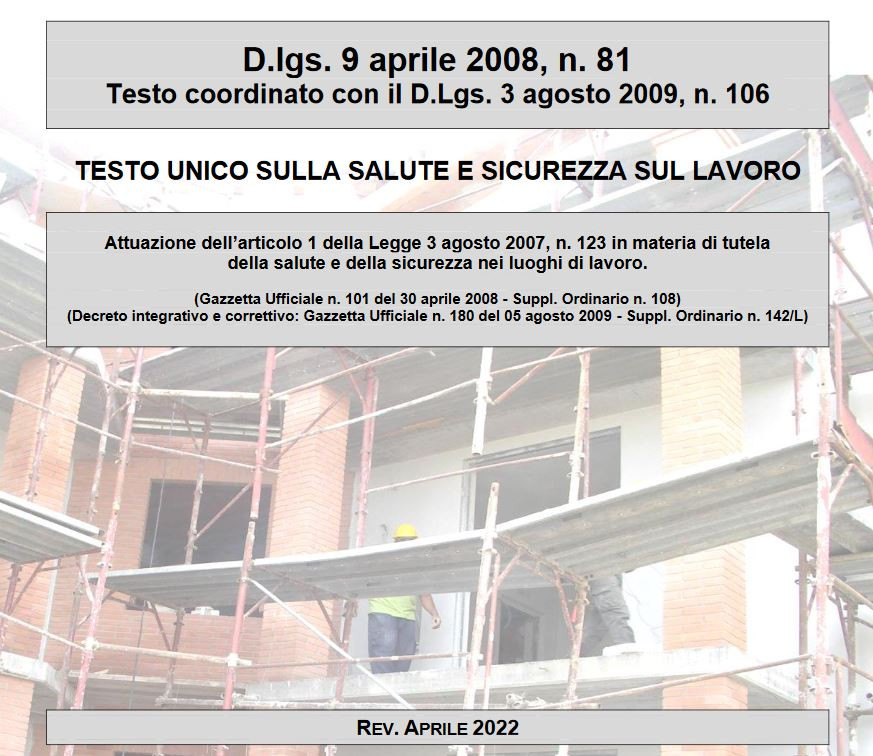 D.LGS 81/08 MJWork Documenti
