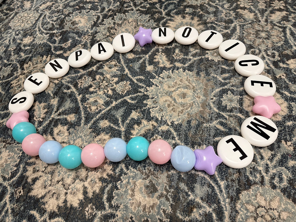 Thumbnail: Senpai Notice Me Giant Friendship Bracelet Sash
