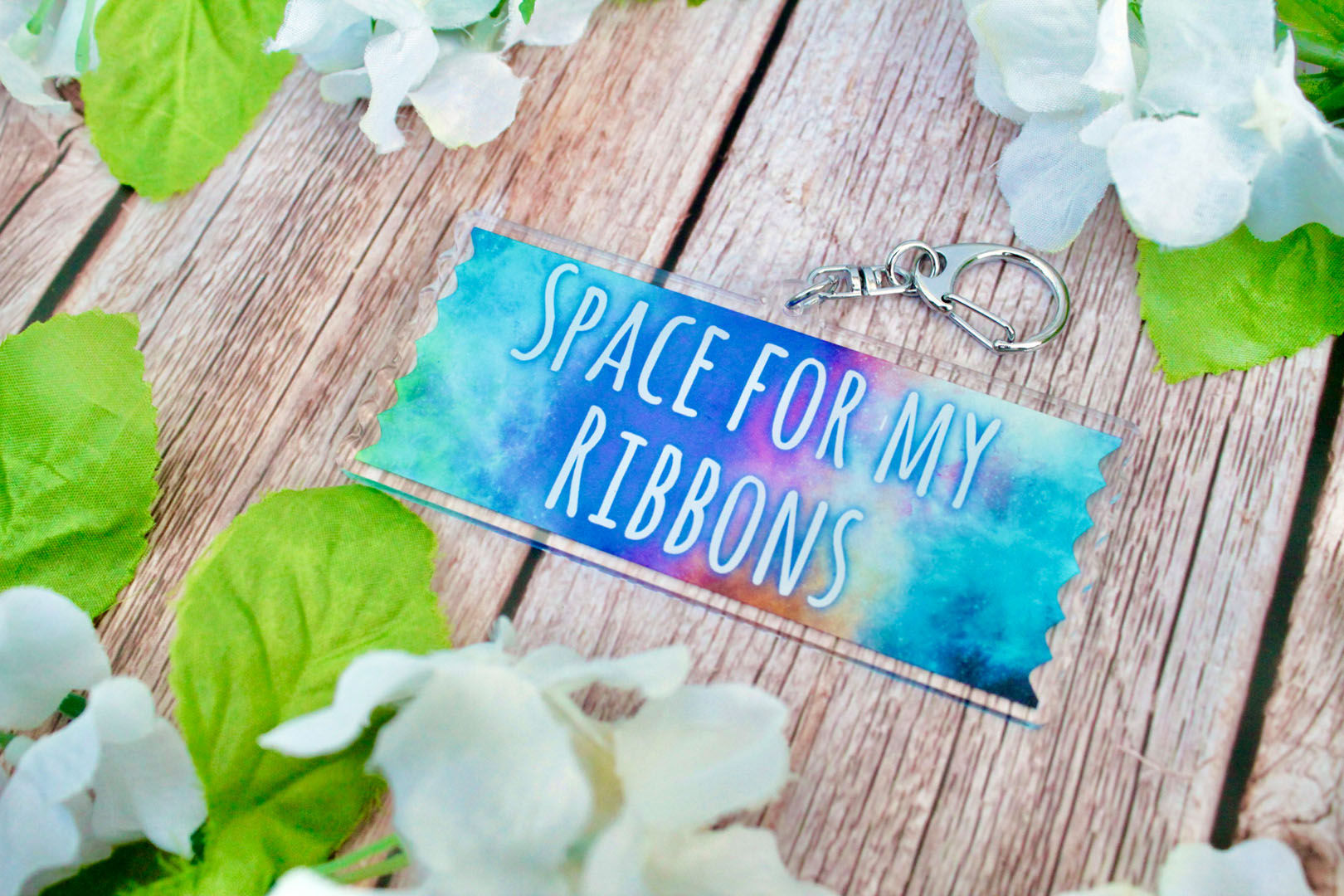 Space for My Ribbons Ribbon Charm Keychain