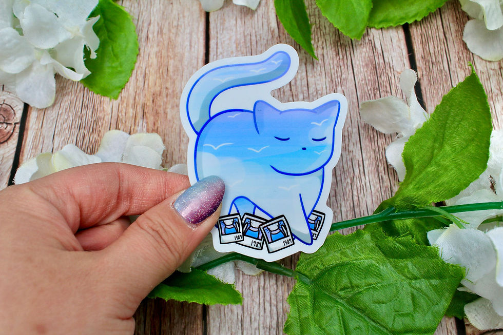 Eras Cat 1989 Vinyl Sticker