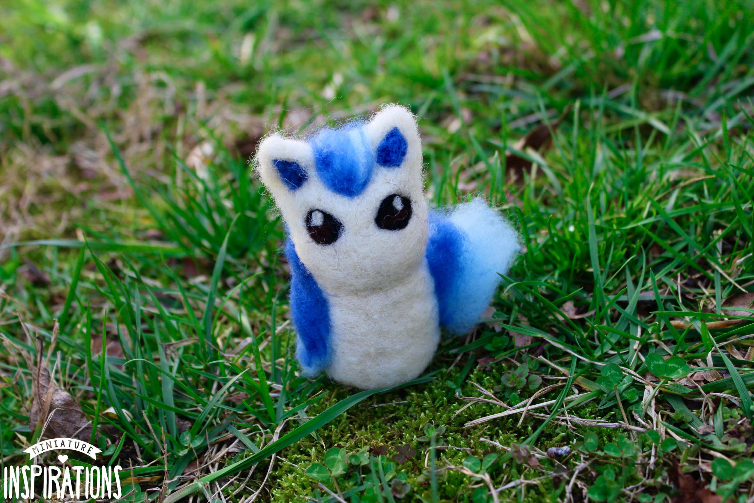 Felted Shiny Blue Horse