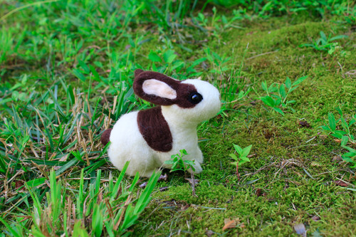 Felted Full Body Rabbit Sculpture | MiniatureInspiration