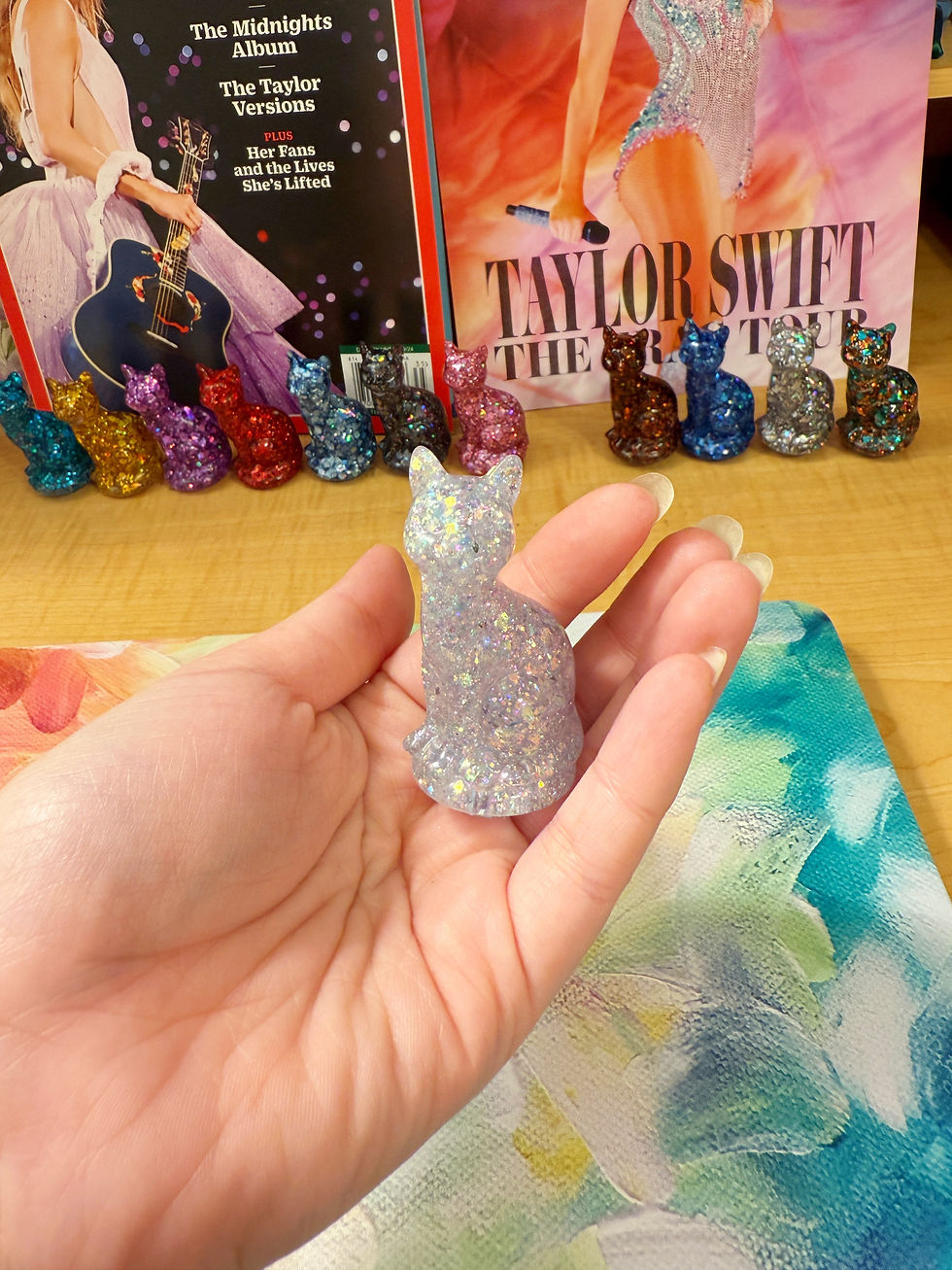 Thumbnail: Glitter Eras Resin Cat Figurines