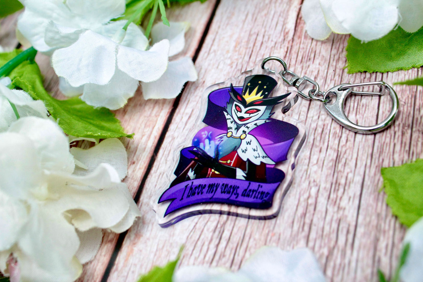 Owl Wizard Demon Keychain