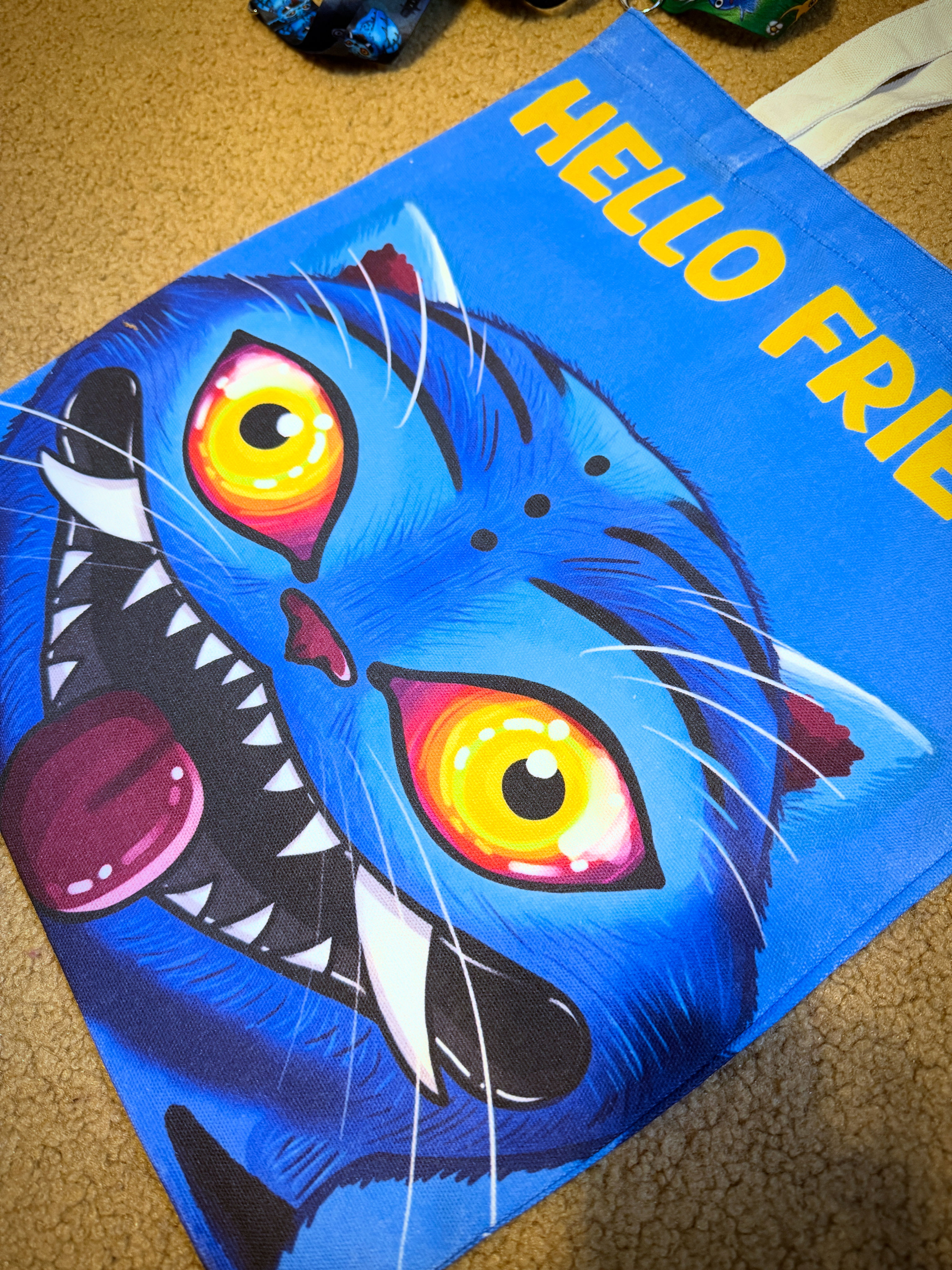 Hello Friend Tiger Tote Bag