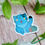 Thumbnail: Chibi Blue Tiger Vinyl Sticker