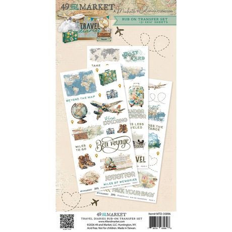 “Travel Diaries” Rub-ons