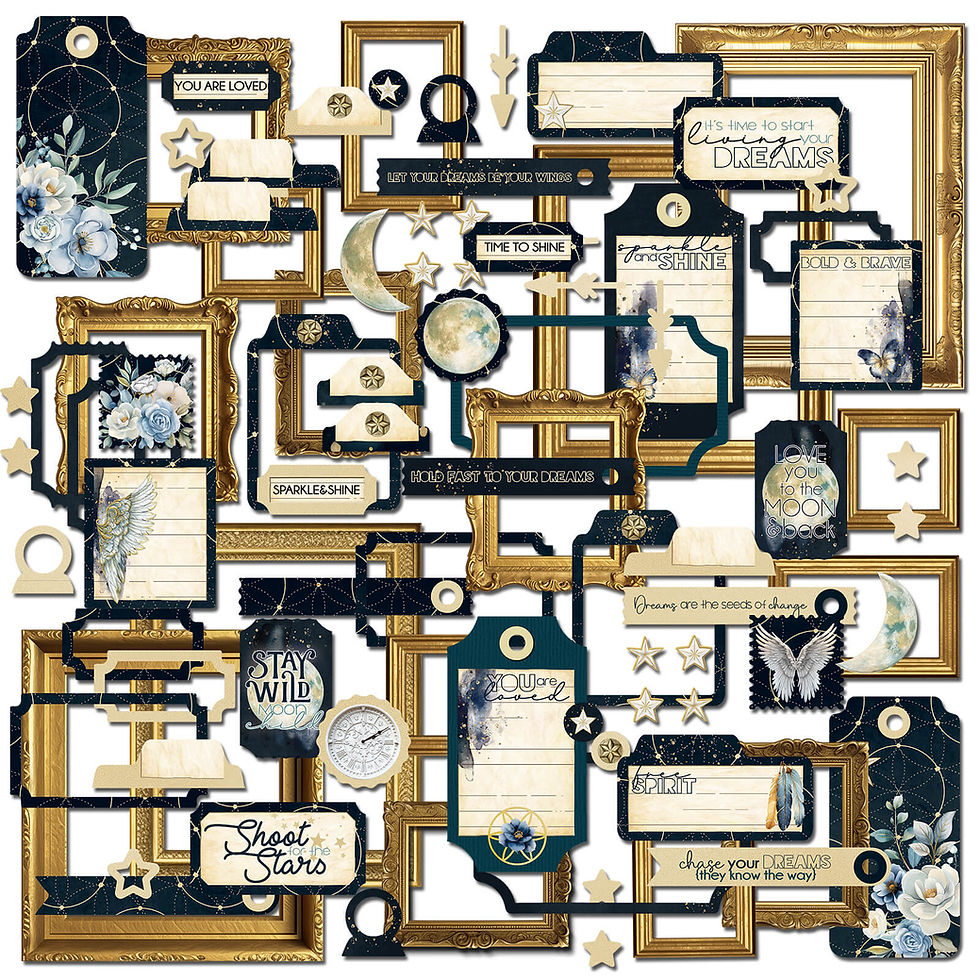 “Starlight Dreams” Die Cut Elements