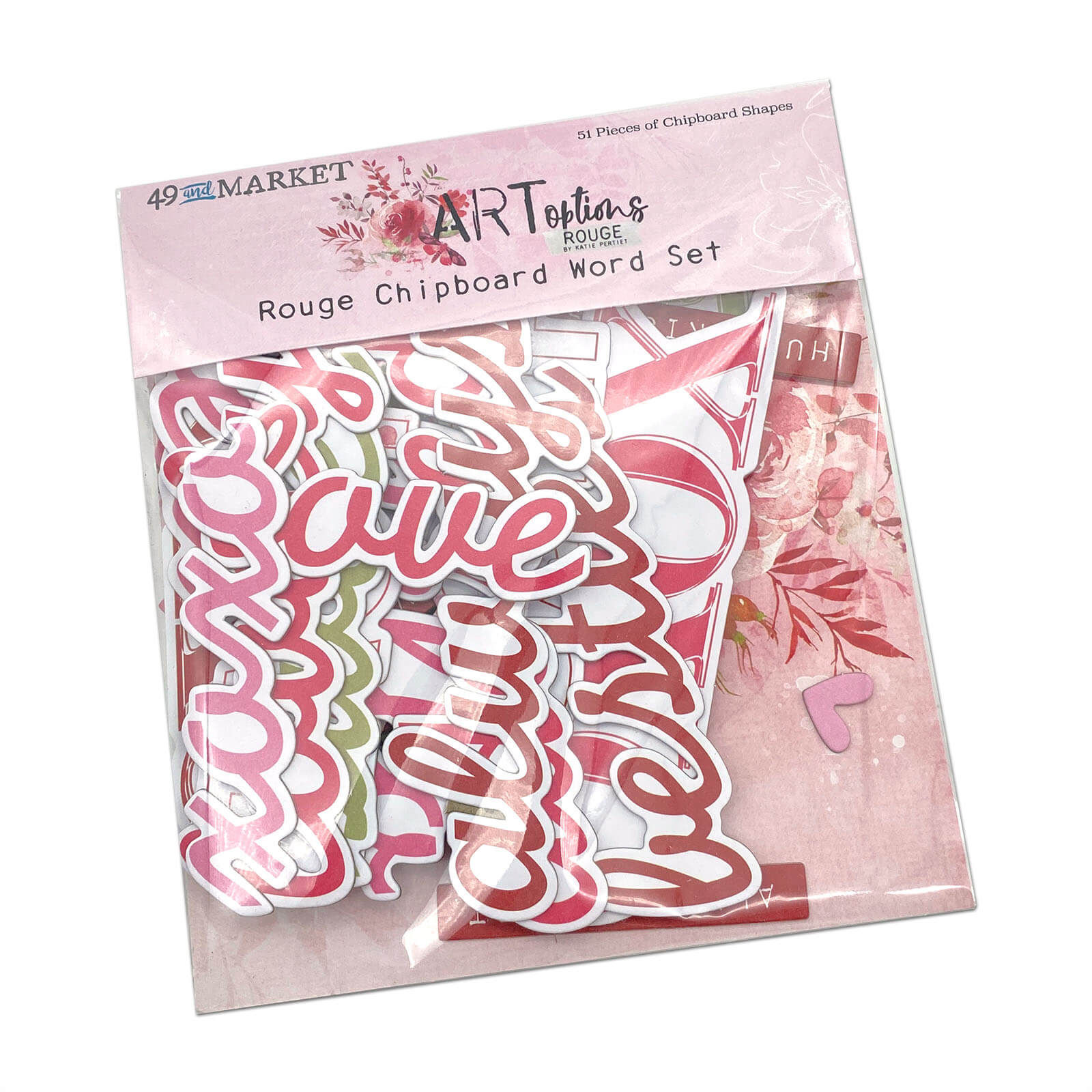 “Rouge” Chipboard Word Set