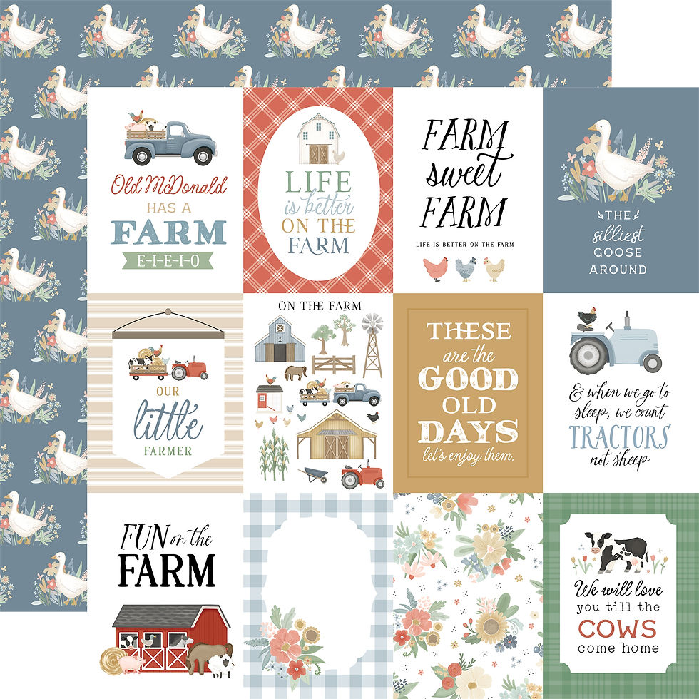 Thumbnail: "On the Farm" 12 x 12 Paper Collection