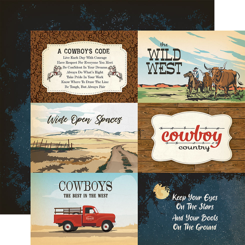 Thumbnail: "Cowboy" 12 x 12 Paper Collection