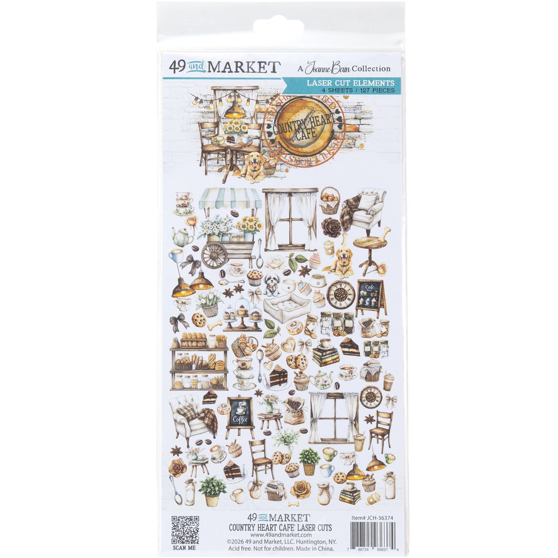 “Country Heart Cafe” Laser Cut Elements