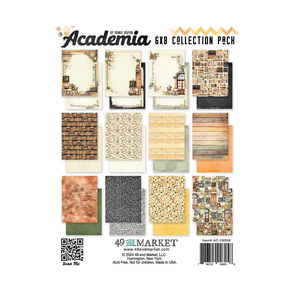 “Academia” 6 x 8 Paper Pack