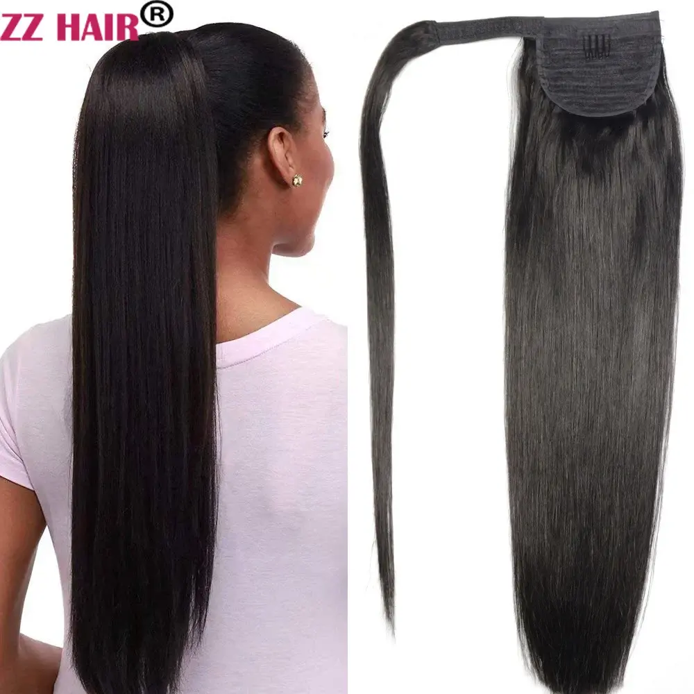 ZZHAIR Brazilian Remy Wrap Around Ponytail – 16"-26"
