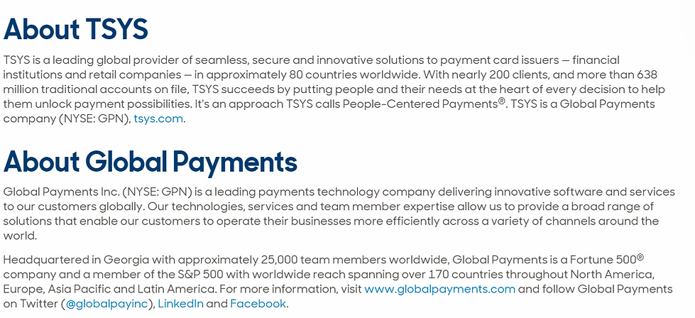When it’s easier for you to accept payments, it’s easier for people to do business with you. Thanks to our partnership with TSYS® you’ve got access to fast, secure, and simple payment solutions that can help you do so much more for your business.