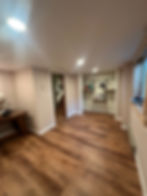 Floor replacement before and after vinyl plank flooring Portland OR