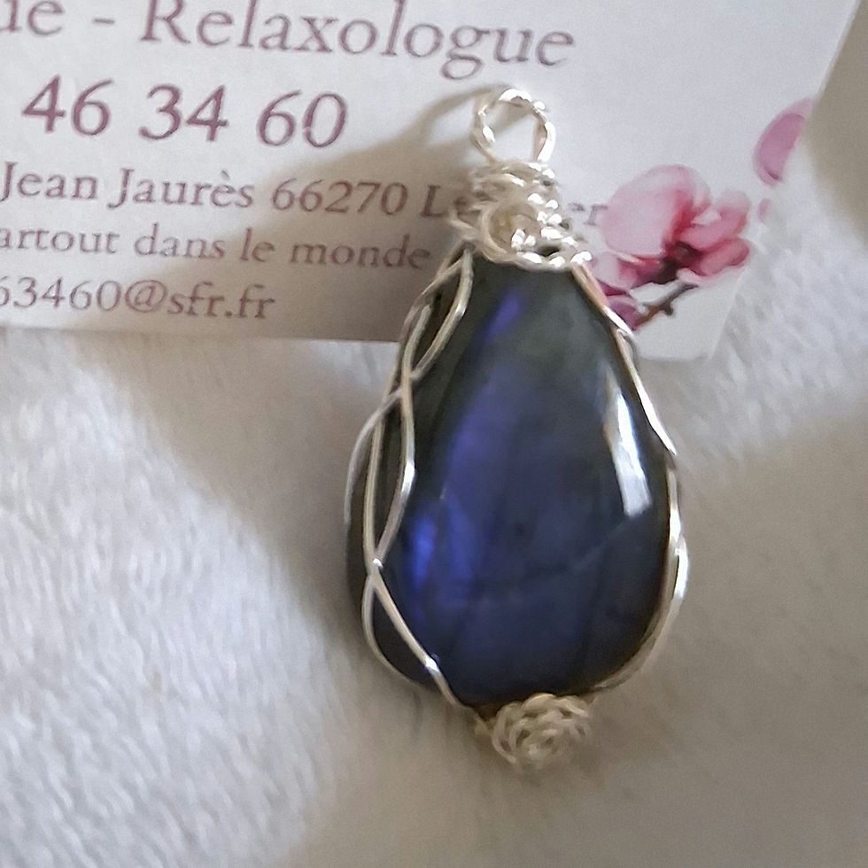 Miniature : Labradorite bleu de Kambhat Inde