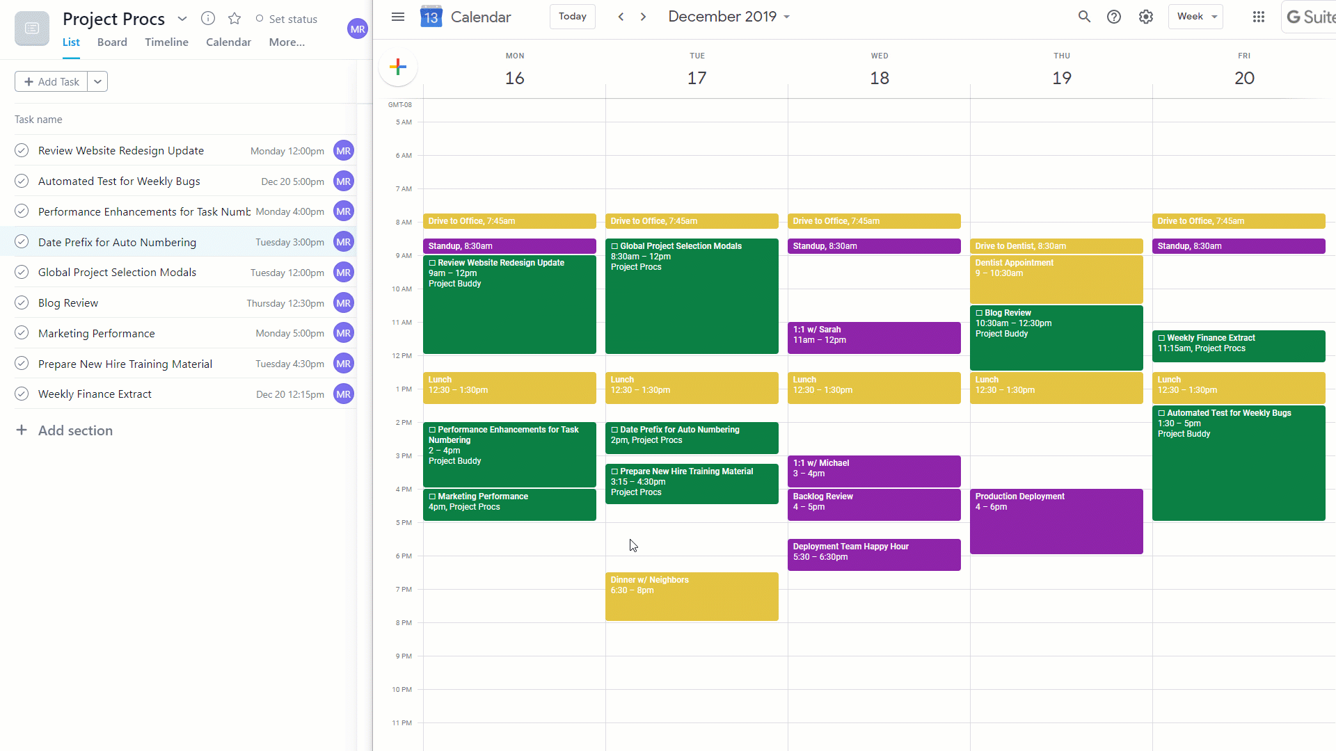 Time Blocking with Asana