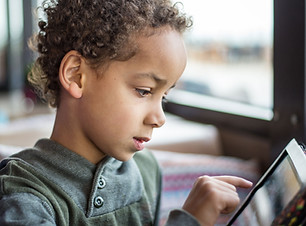 Child Using Tablet