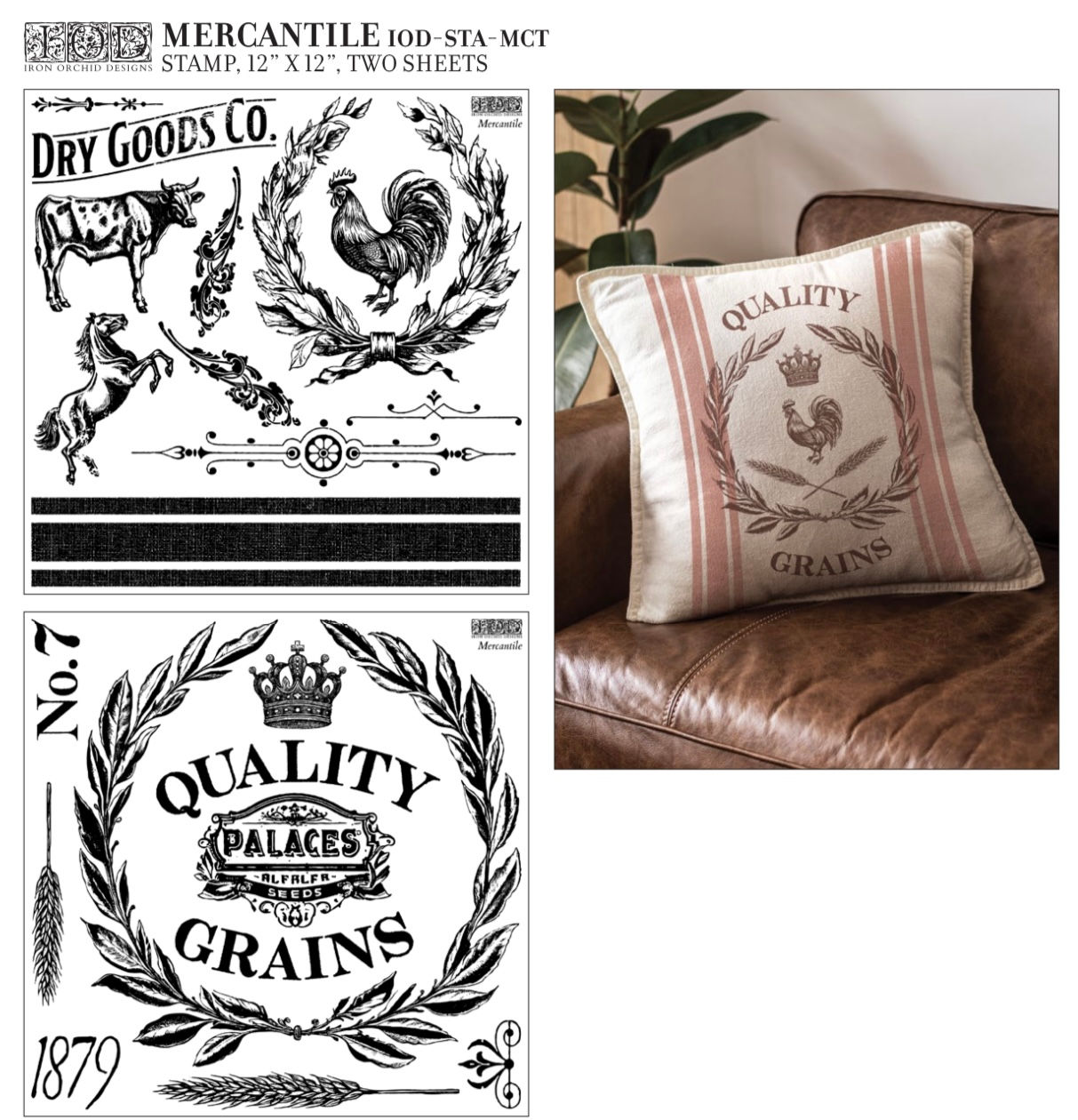 Mercantile Stamps IOD Set of Two Sheets 