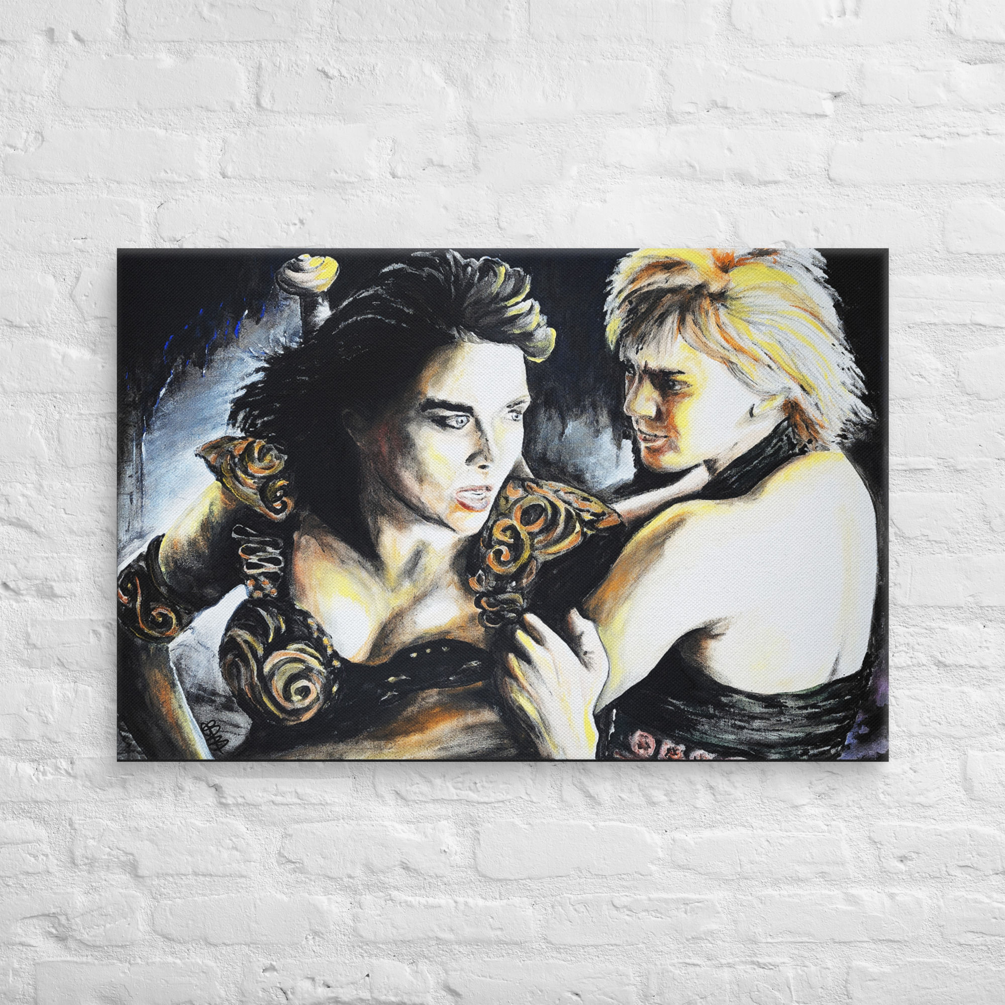 Blair Mueller Art - Canvas Print of Xena and Gabrielle