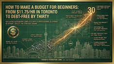 How to make a budget for beginners: From $11.75/hr in Toronto to Debt-Free by Thirty
