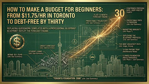 How to make a budget for beginners: From $11.75/hr in Toronto to Debt-Free by Thirty
