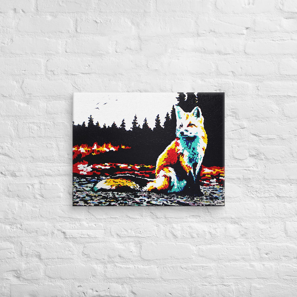 Thumbnail: Canvas Art Print - Blair Mueller Art - Zen Fox