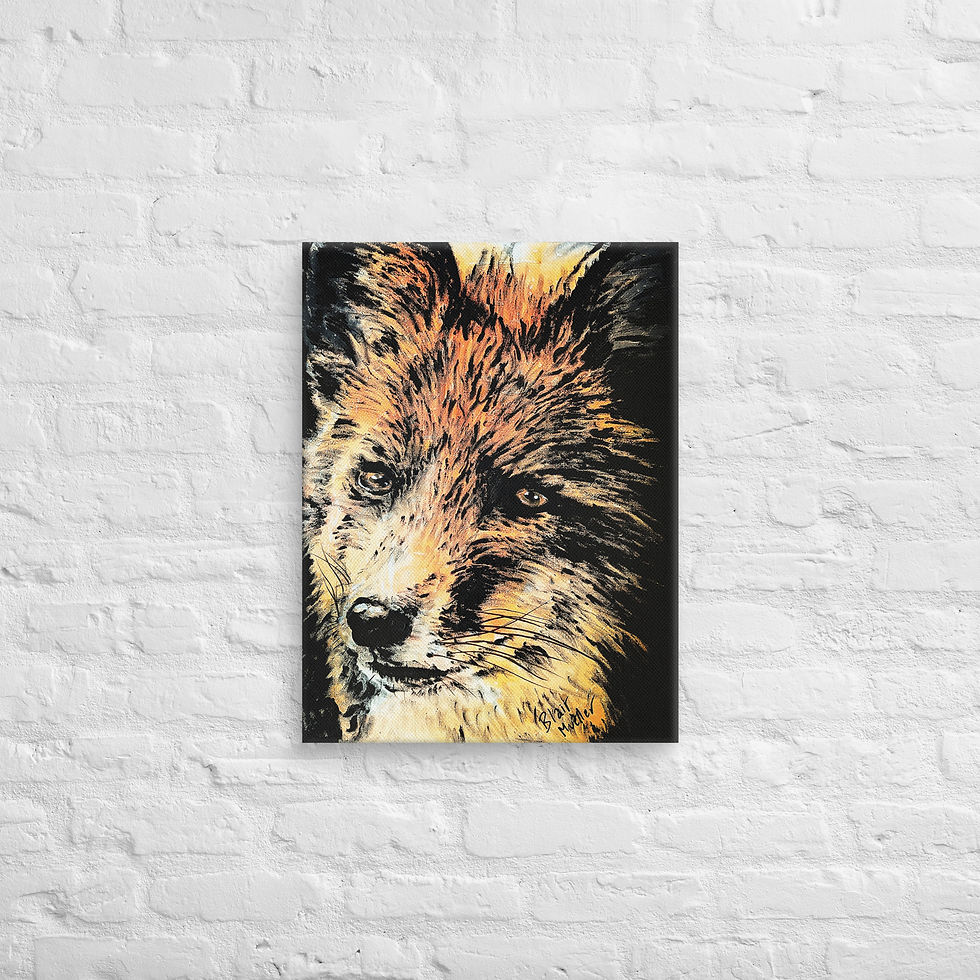 Thumbnail: Blair Mueller Art - Canvas Art Print - The Fox's Gaze