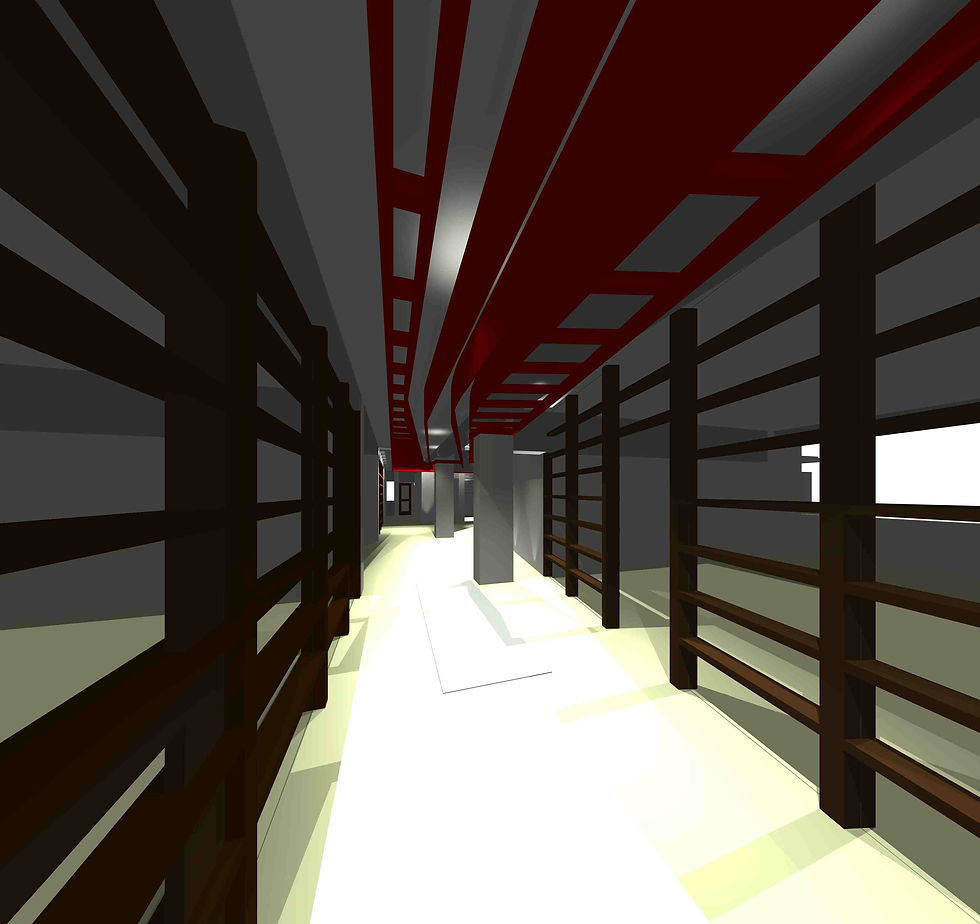 Typical floor - South corridor