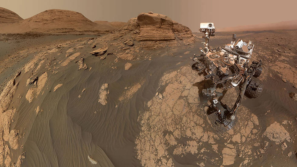 Curiosity Rover selfie MSL mars surface mont mercou Mars Science Laboratory NASA mission JPL