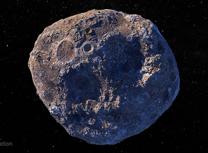 16 Psyche Asteroid Artistic Rendering