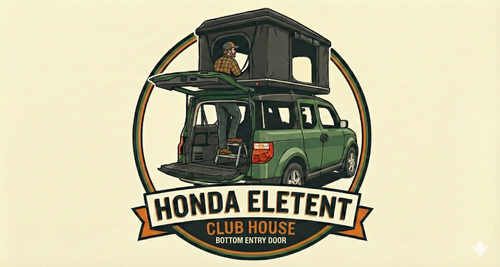 Honda ELETENT with EleTent roof cross bar | Kanjospecd