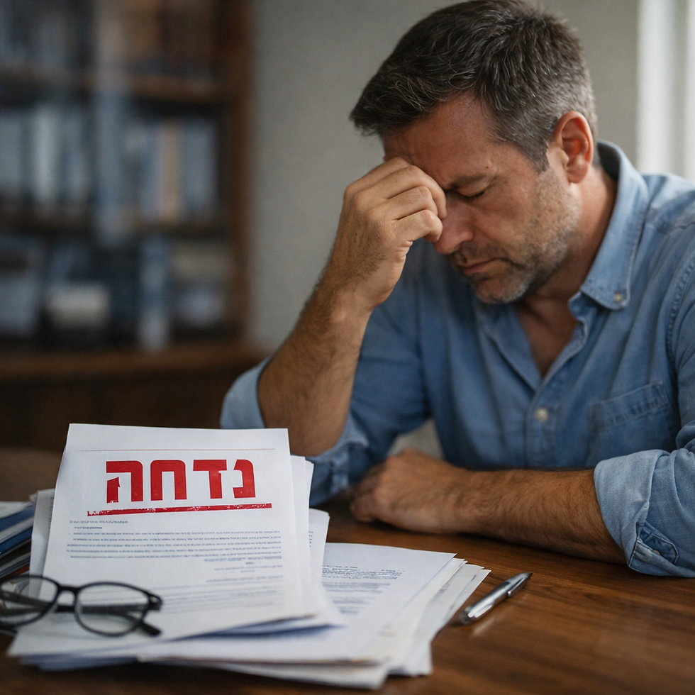 "דחו לי את התביעה מה עושים?"