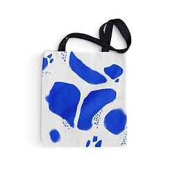 Modré skvrny Tote Bag