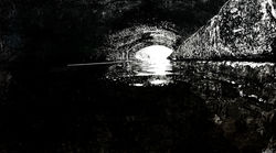 Obnubilated, Drypoint, 2024, 106 x 60cm