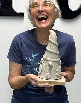 Sharon's Sister with her Snome July 2025.jpg